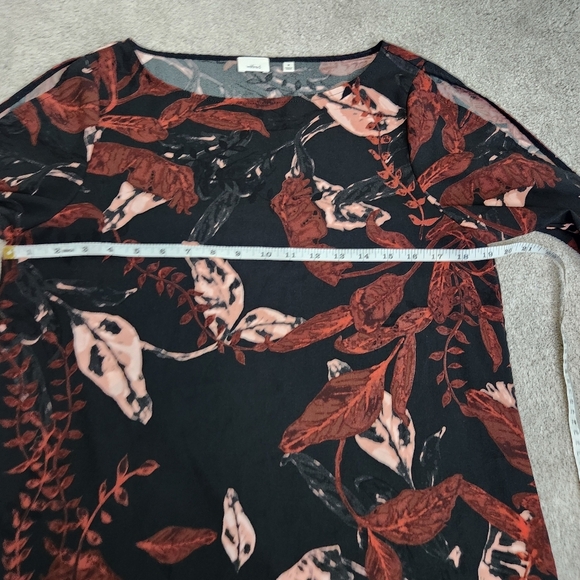 Aritzia Wilfred Fall Leaves Goblincore Fairycore Long Sleeve Shirt Top Size M - Picture 5 of 13
